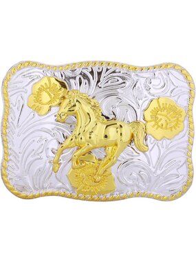 Women Pdk047 Imported Cowboy Buckle Ghost Skull Western Belt